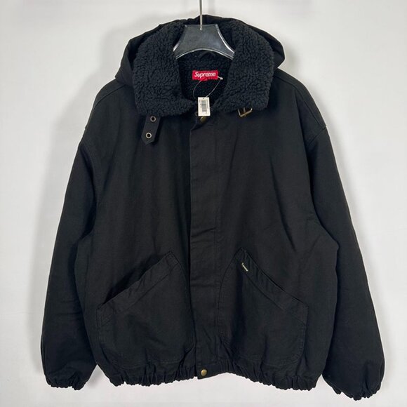ジャケット・アウター Faux Shearling Lined Bomber Jacket Black Fall/Winter 2024 Preview – Supreme